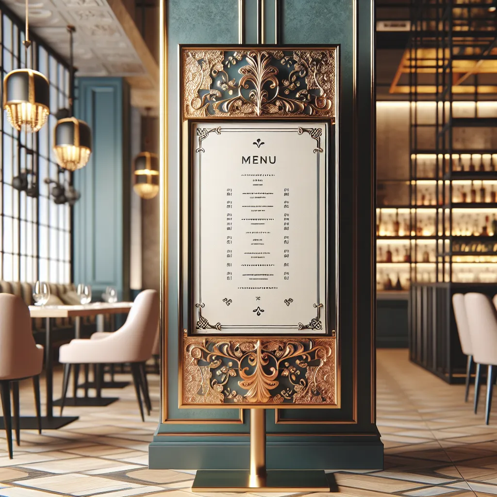 6 Pomysłowych Stojaków na Menu, Które Sprawdzą się w Twojej Restauracji