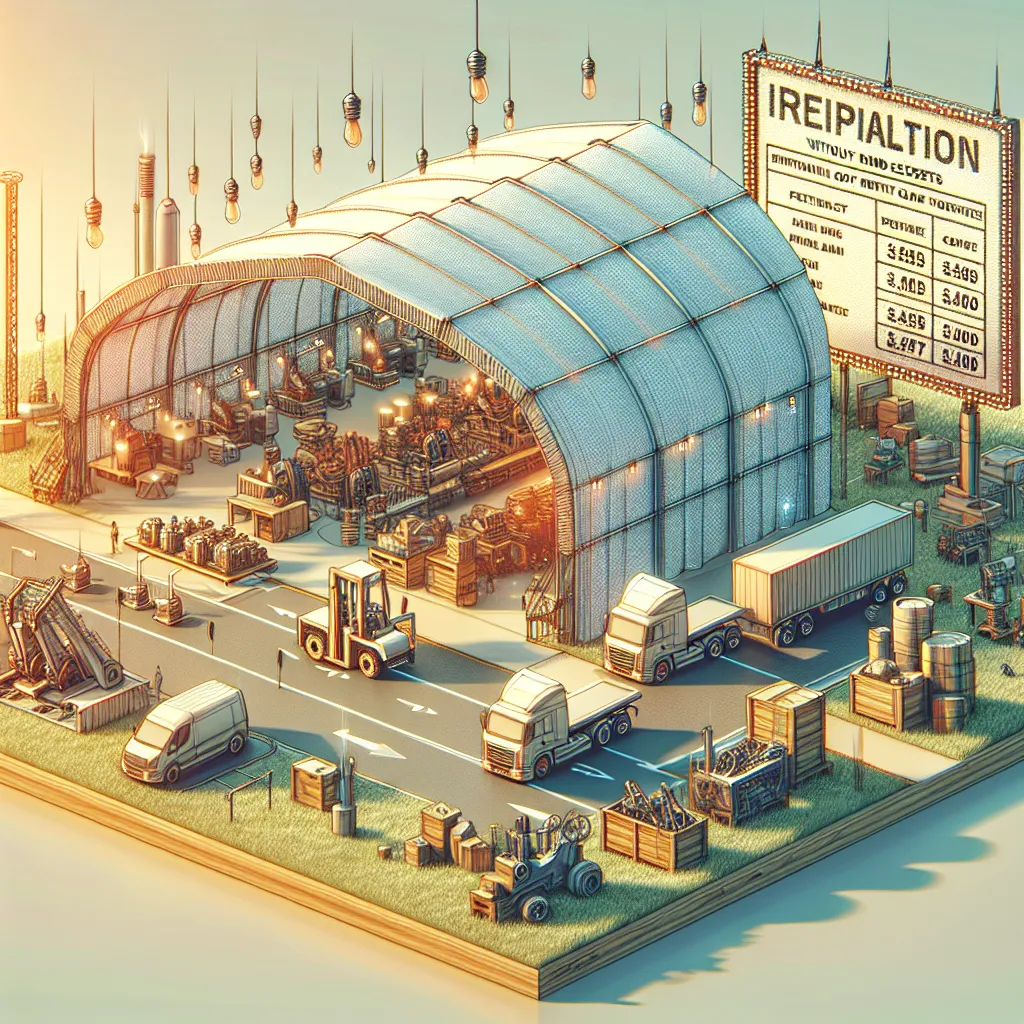 Hale namiotowe przemysłowe – cena i wynajem bez tajemnic